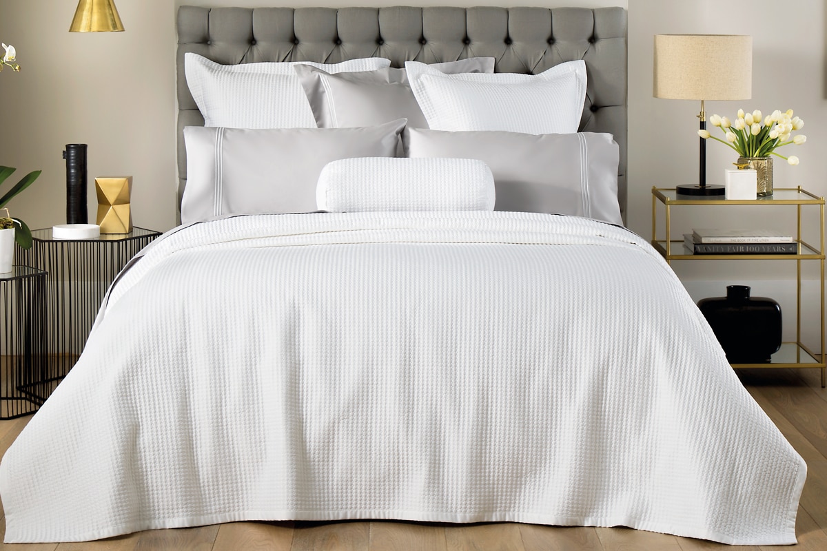 Product photograph of Sheridan Christobel Bed Cover - White 240cm X 260cm from Sheridan UK